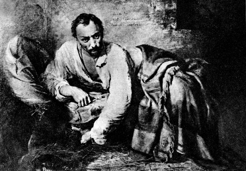 Śmierć Karola Levittoux w celi X Pawilonu w lipcu 1841 r. - obraz A. Kozakiewicza z 1869