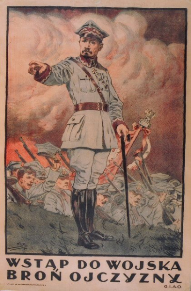 Stanisław Sawiczewski, WSTĄP DO WOJSKA BROŃ OJCZYZNY, 1920, plakat