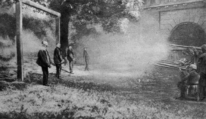 Egzekucja na stokach Cytadeli podczas okupacji niemieckiej