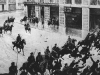 Szarża kozaków na demonstrantów podczas strajku powszechnego w Warszawie 29 I 1905 r.