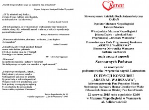 (Microsoft Word - Zaproszenie na fina263 IX Edycji Arsena263u